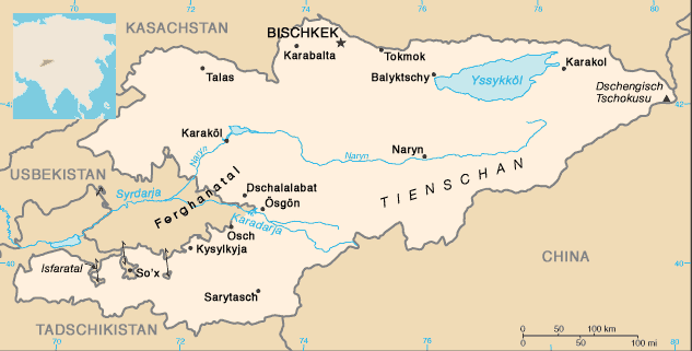 karte kirgistan